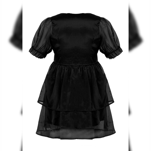 Andie Puff Sleeve Organza Dress - Picture 3 of 9
